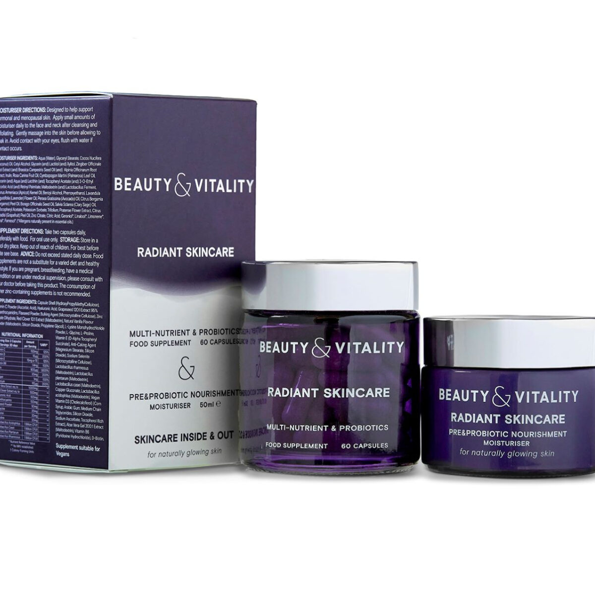 Beauty & Vitality Radiant Skincare Multi-Nutrient & Moisturiser Kit