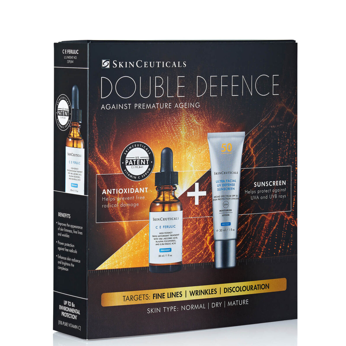 SkinCeuticals Double Defence C E Ferulic Kit for Dry, Ageing Skin (Worth £214.00)