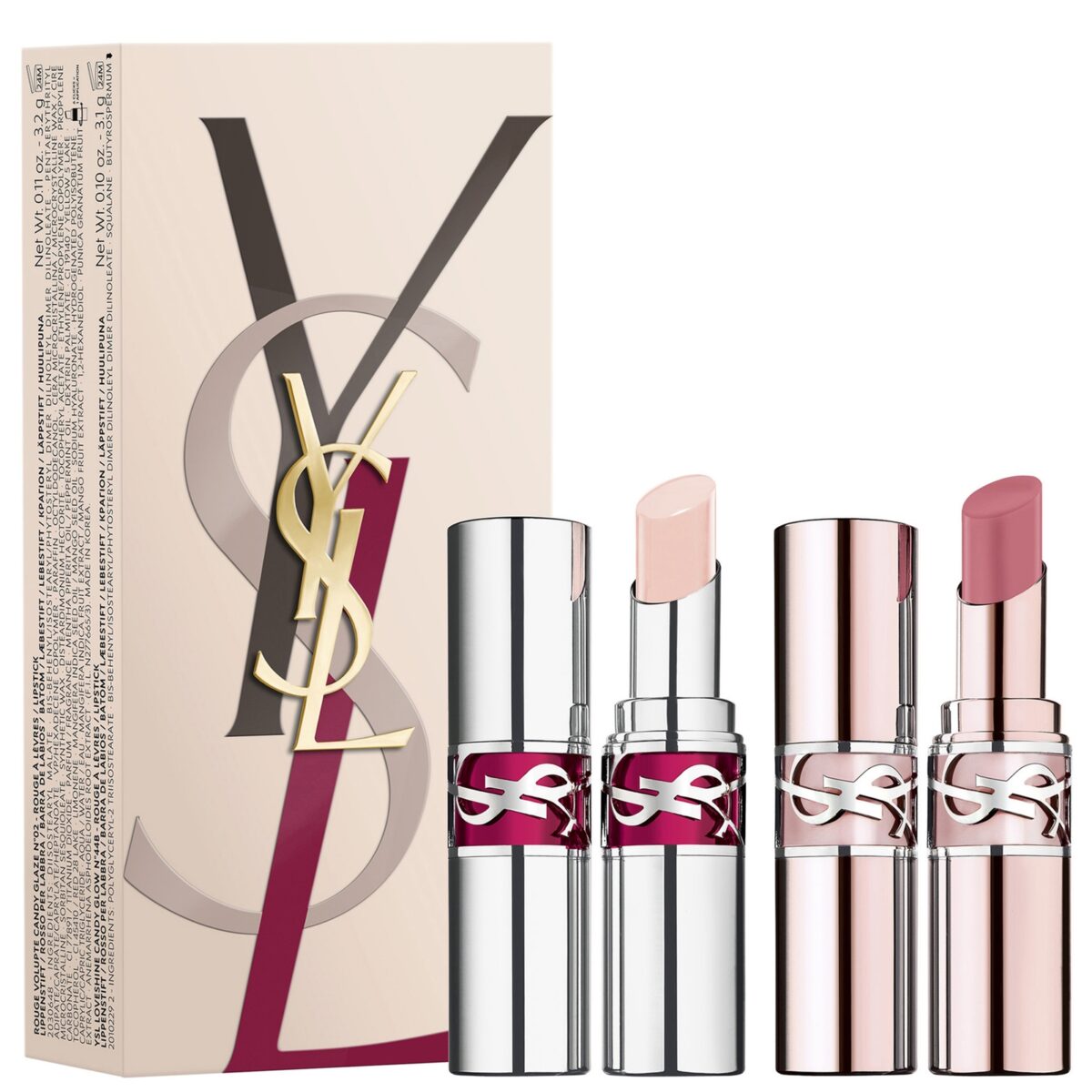 YSL Loveshine Lipstick and Candy Glow Gift Set (Worth £71)