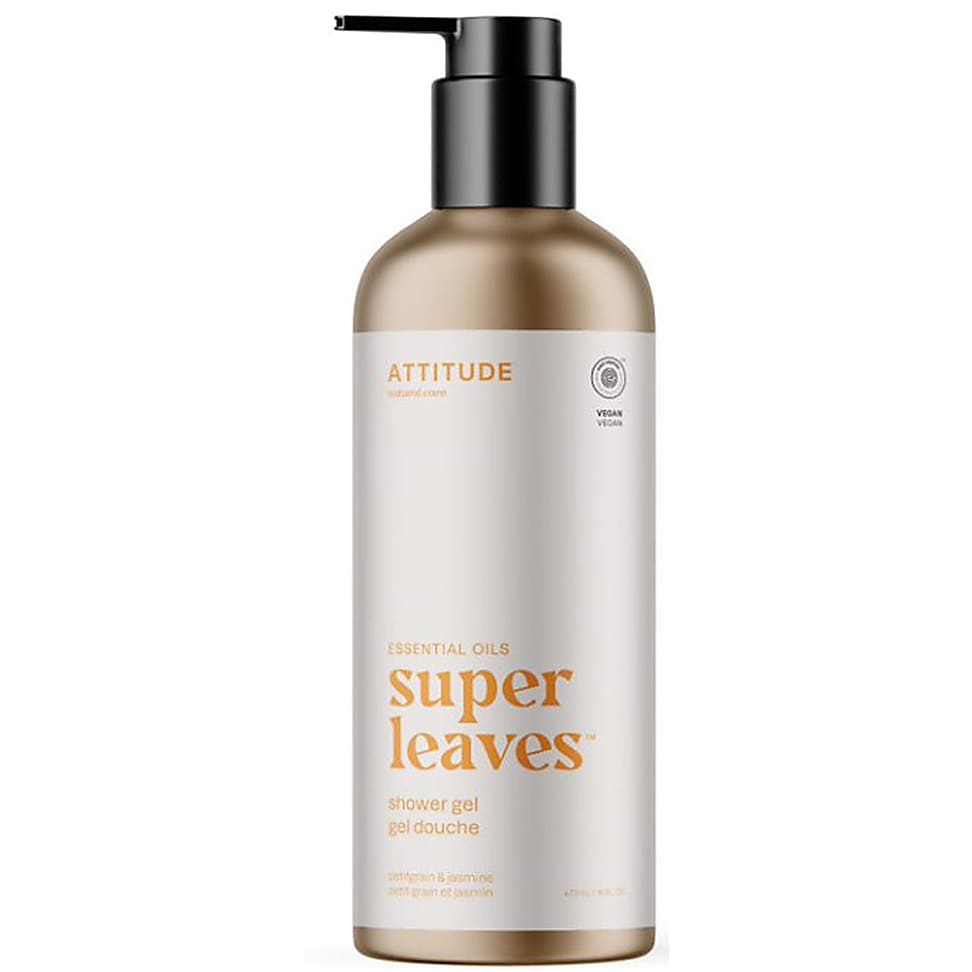 Attitude Super Leaves Essential Oils Shower Gel - Petitgrain & Jasmine