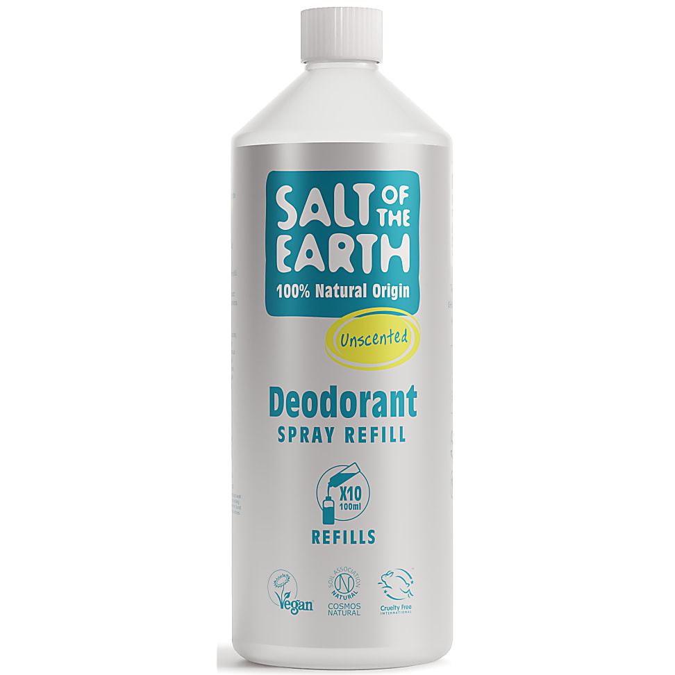 Salt of the Earth Unscented Deodorant Spray Refill 1L