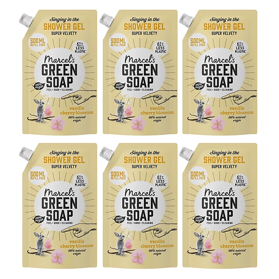 Marcel's Green Soap Shower Gel Vanilla & Cherry Blossom - Refill (6...