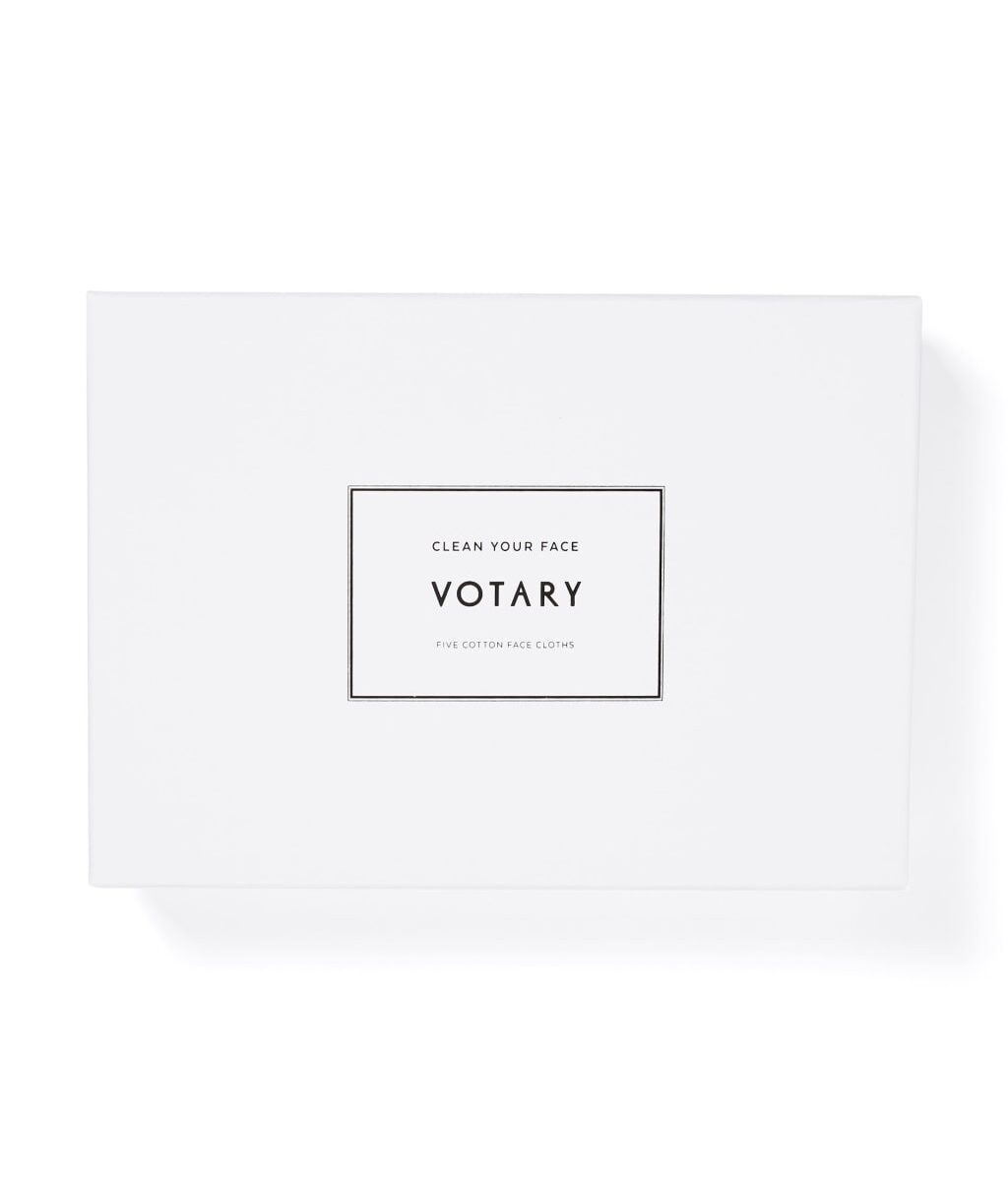 Votary Pack of Five Cotton Face Cloths