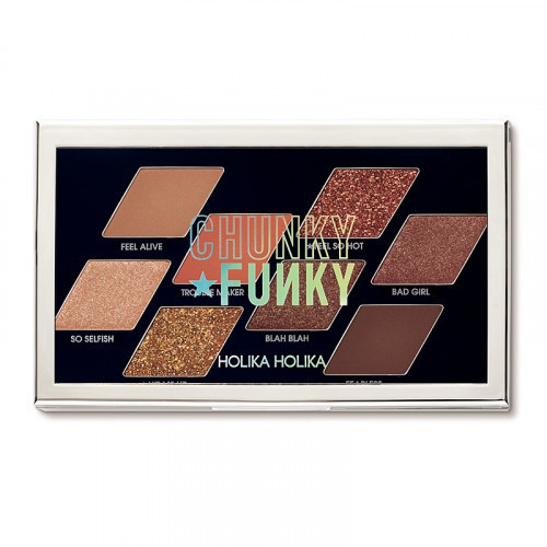 Holika Holika Chunky Funky Metal Shadow Palette 01 Feel So Hot
