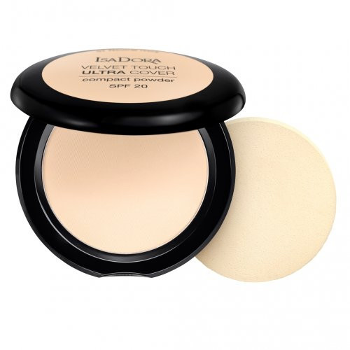 Isadora Velvet Touch Ultra Cover Compact Powder SPF20 60 Fair Porcelain
