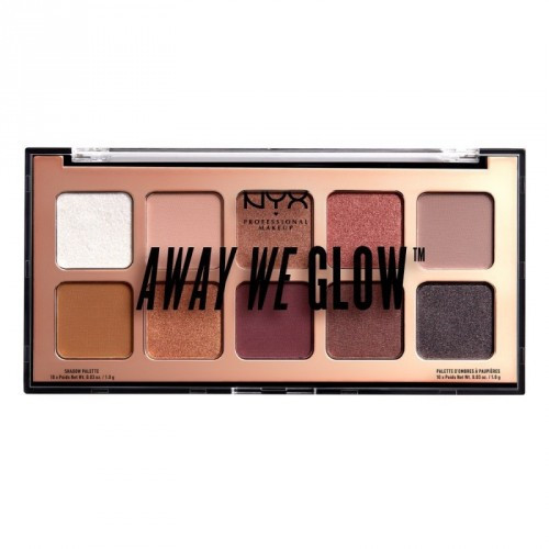 NYX Professional Makeup Away We Glow Shadow Palette Lovebeam