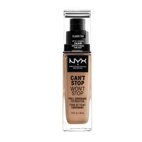 NYX Professional Makeup Can't Stop Won't Stop Full Coverage Foundation 12 Classic Tan