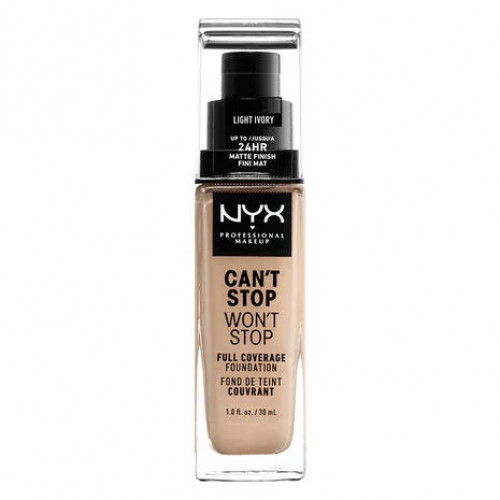 NYX Professional Makeup Can't Stop Won't Stop Full Coverage Foundation 04 Light Ivory