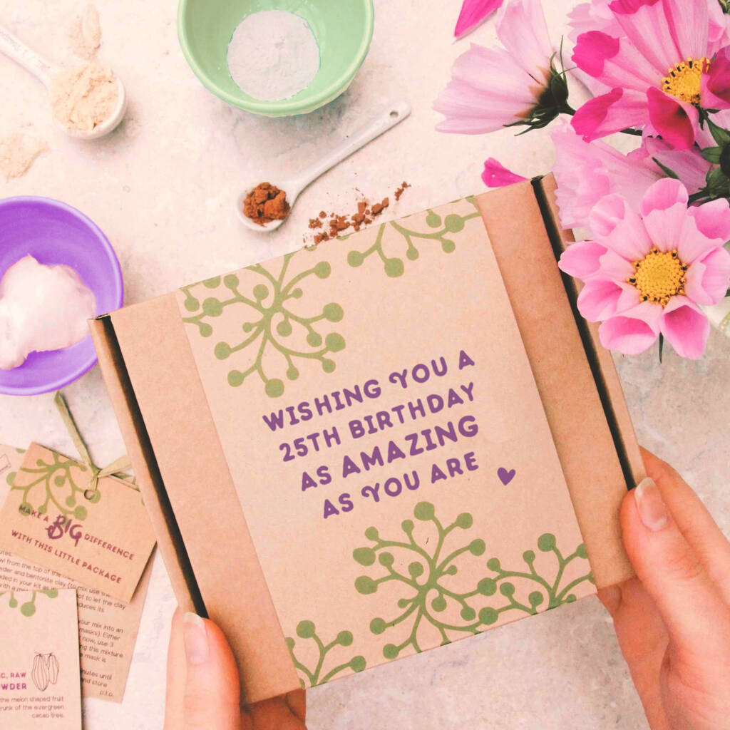 25th Birthday Make Your Own All Natural Face Mask Gift