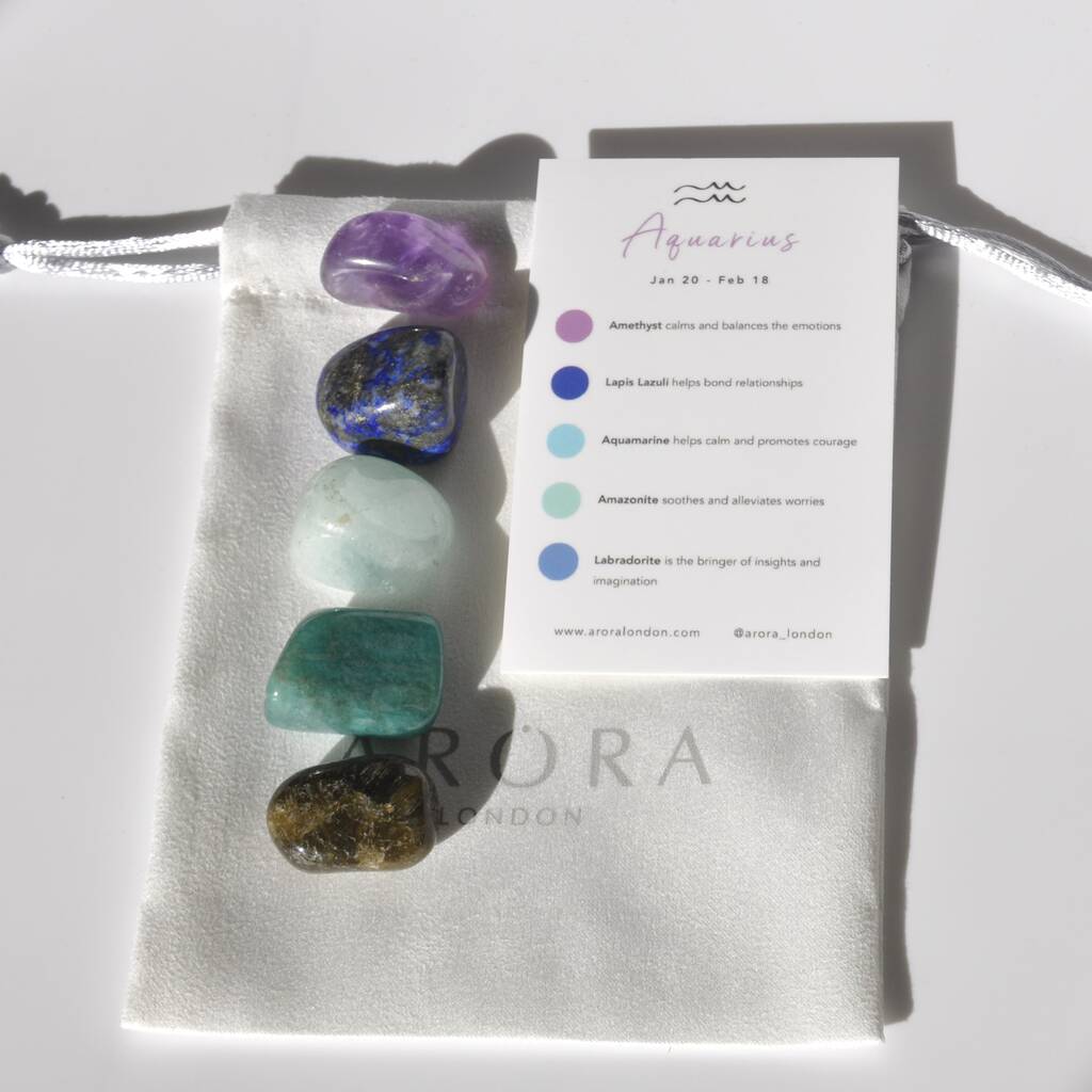 Aquarius Zodiac Crystal Kit