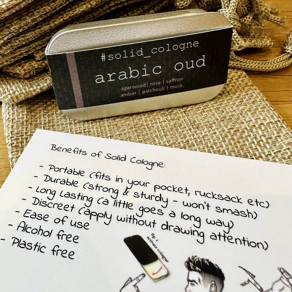 Arabic Oud Solid Cologne Made In Scotland
