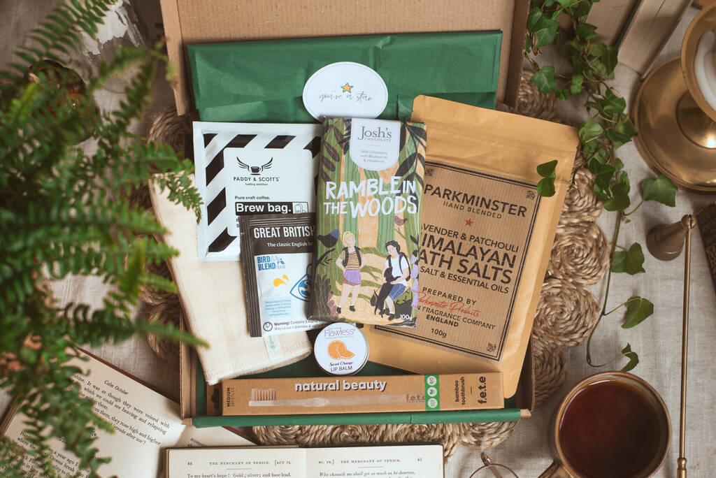 'A Little Box Of Love' Letterbox Gift For Him, Natural