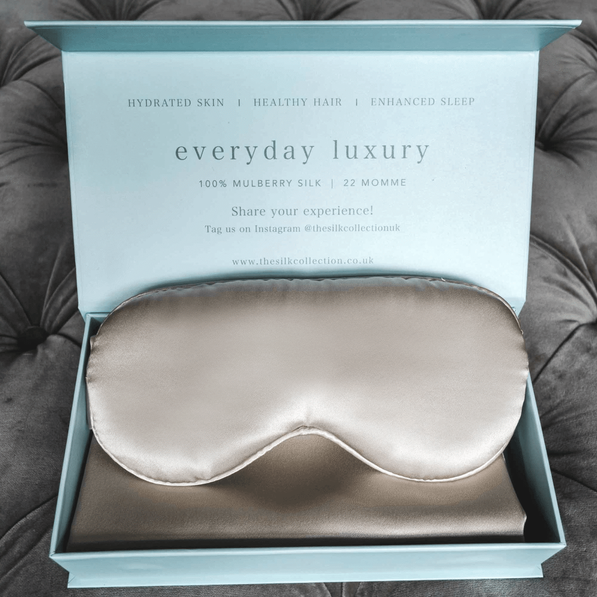 Silk Eye Mask And Silk Pillowcase Sleep Gift Set