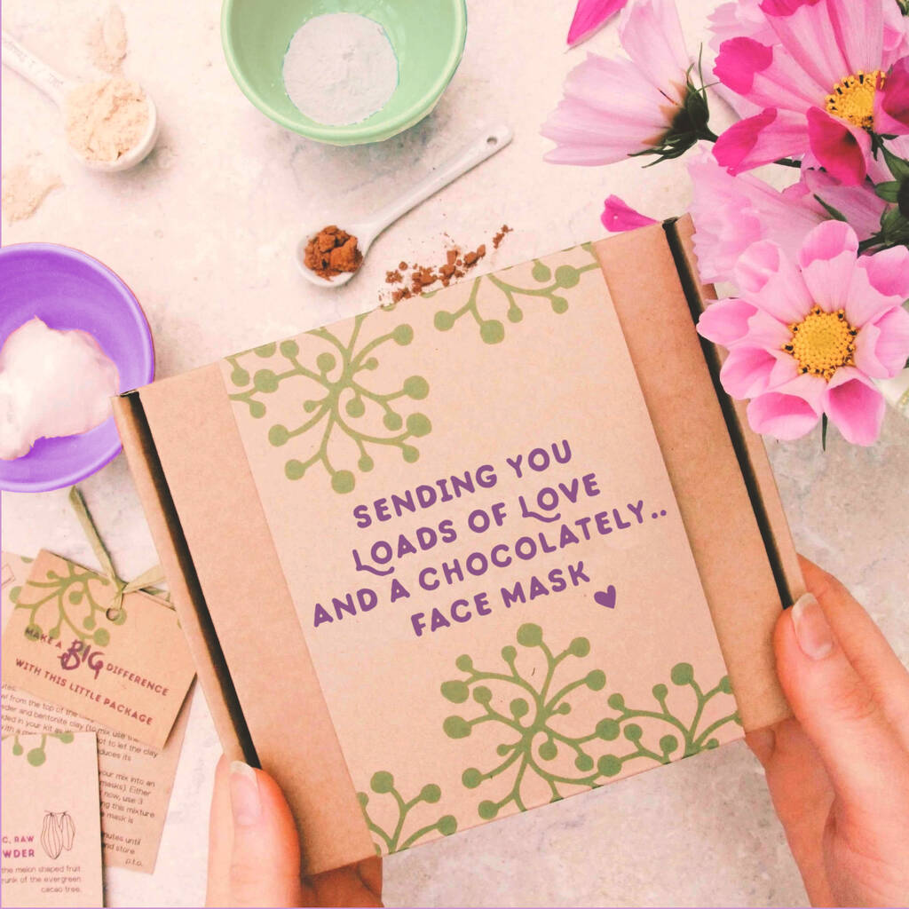 Thinking Of You Make Your Own All Natural Cacao Face Mask Gift, Natural