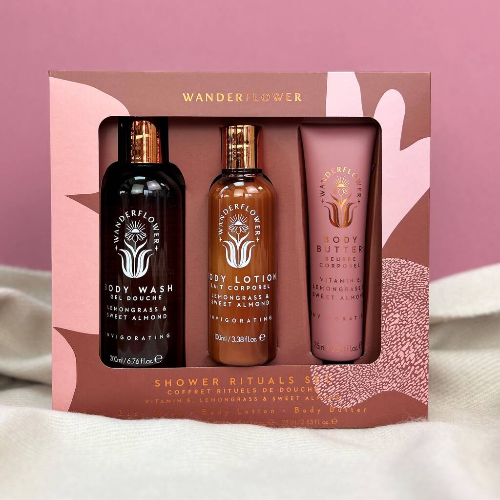 Shower Rituals Gift Set, Pink
