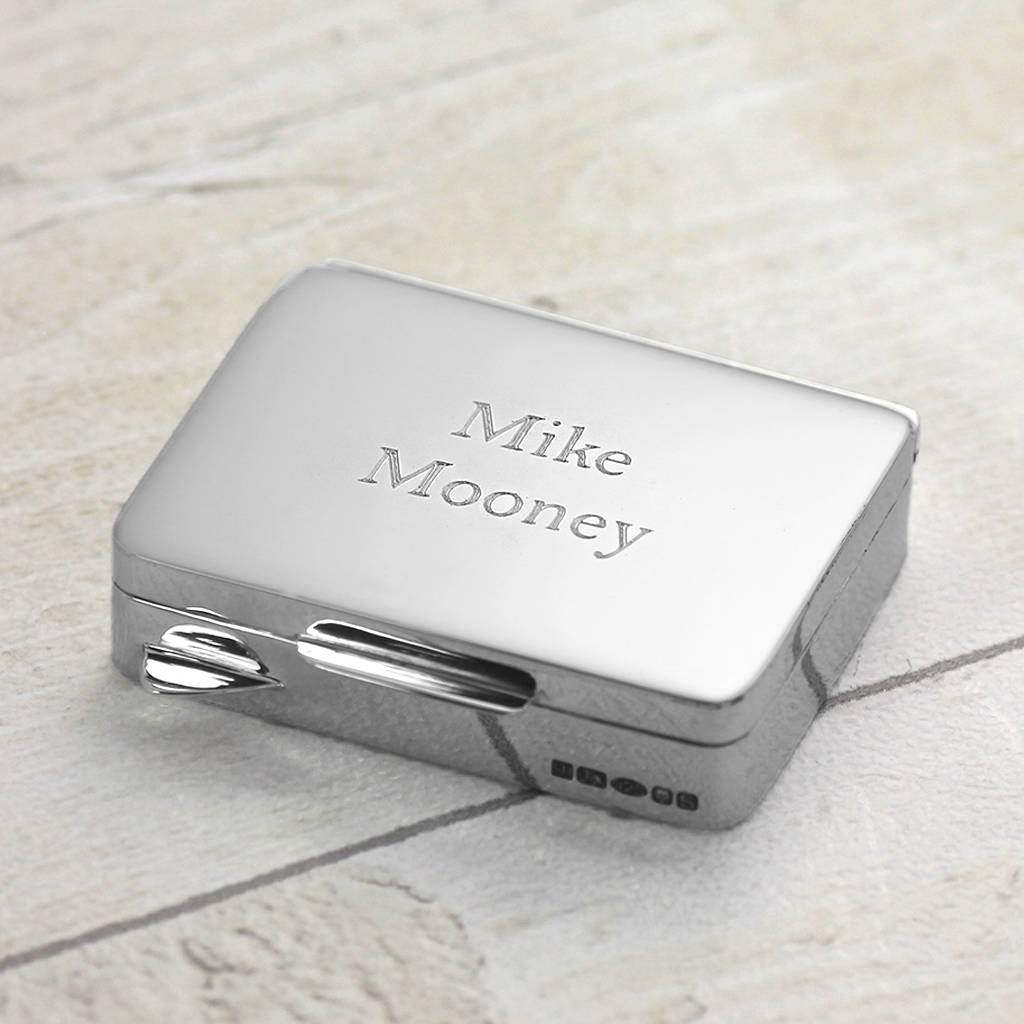 Sterling Silver Pill Box, Silver