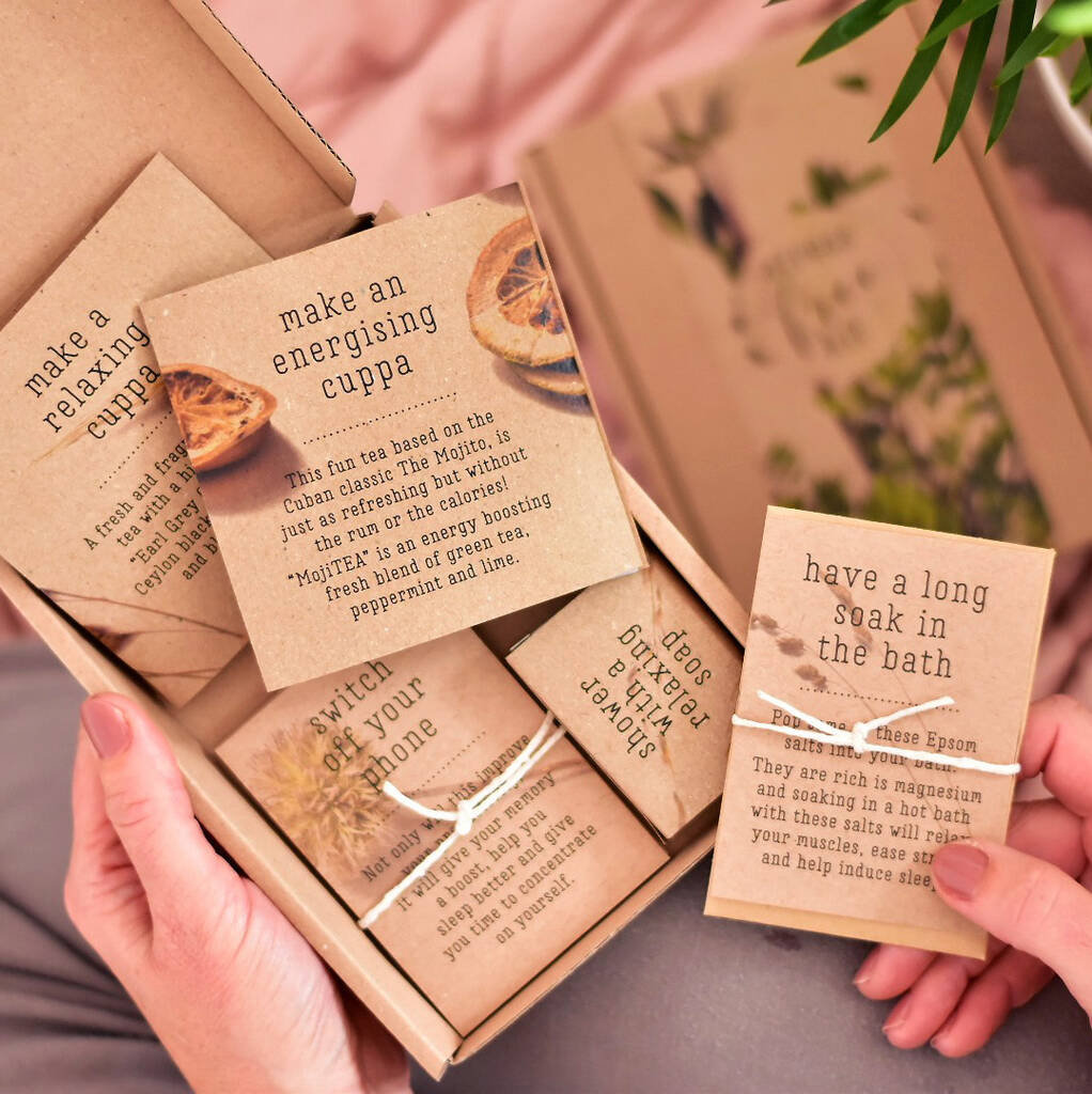 'Stress Free Kit' Relaxation Letterbox Gift, Natural