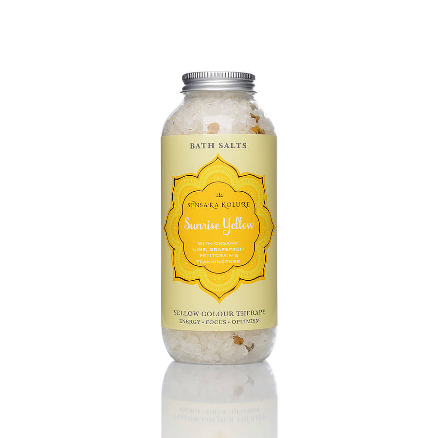 Sunrise Yellow Bath Salt, Yellow