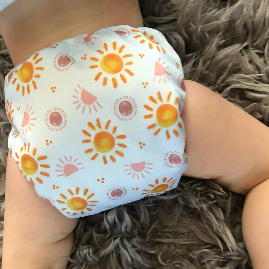 Suns Out, Bums Out Reusable Nappy