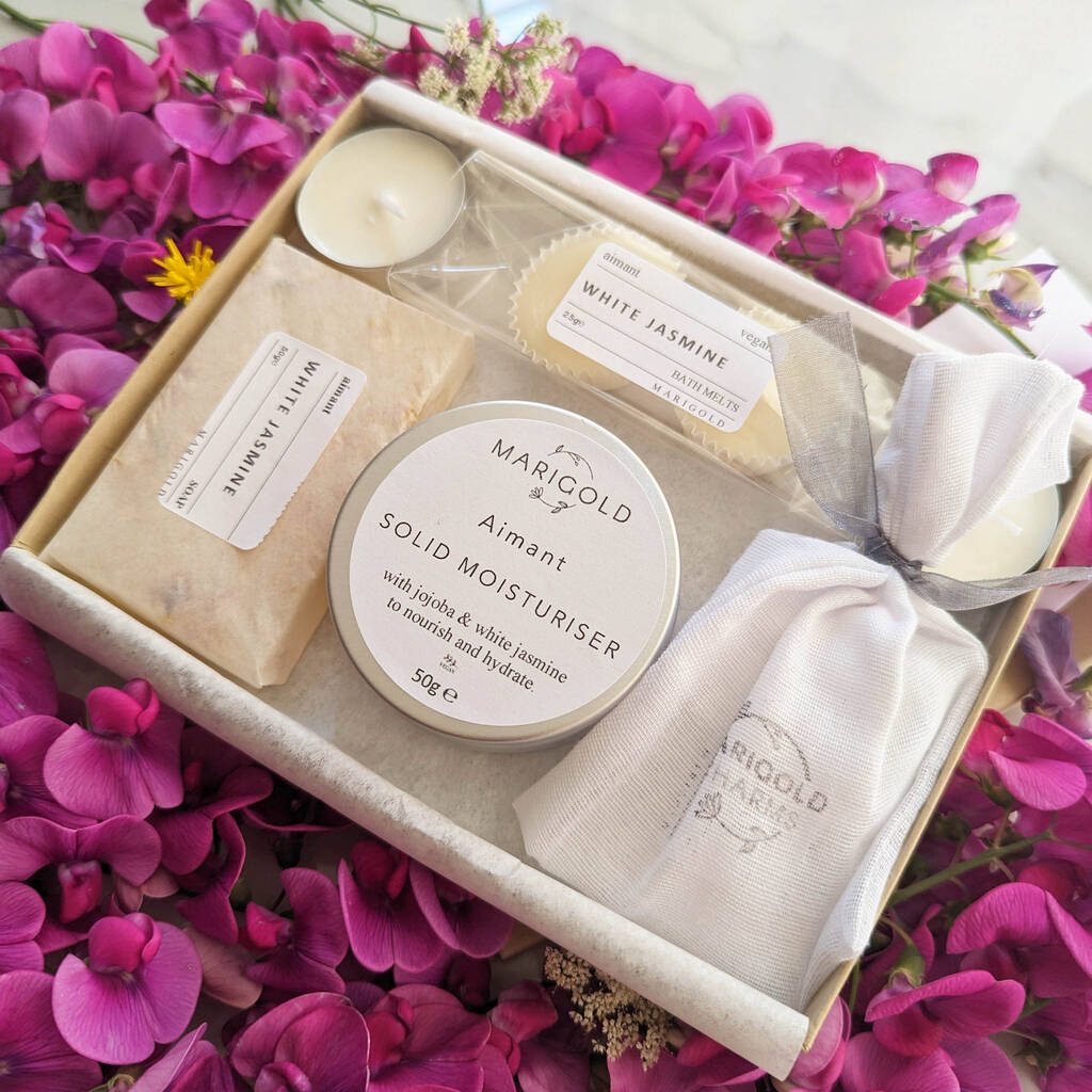 Sustainable Letterbox Spa Gift Set, Cream