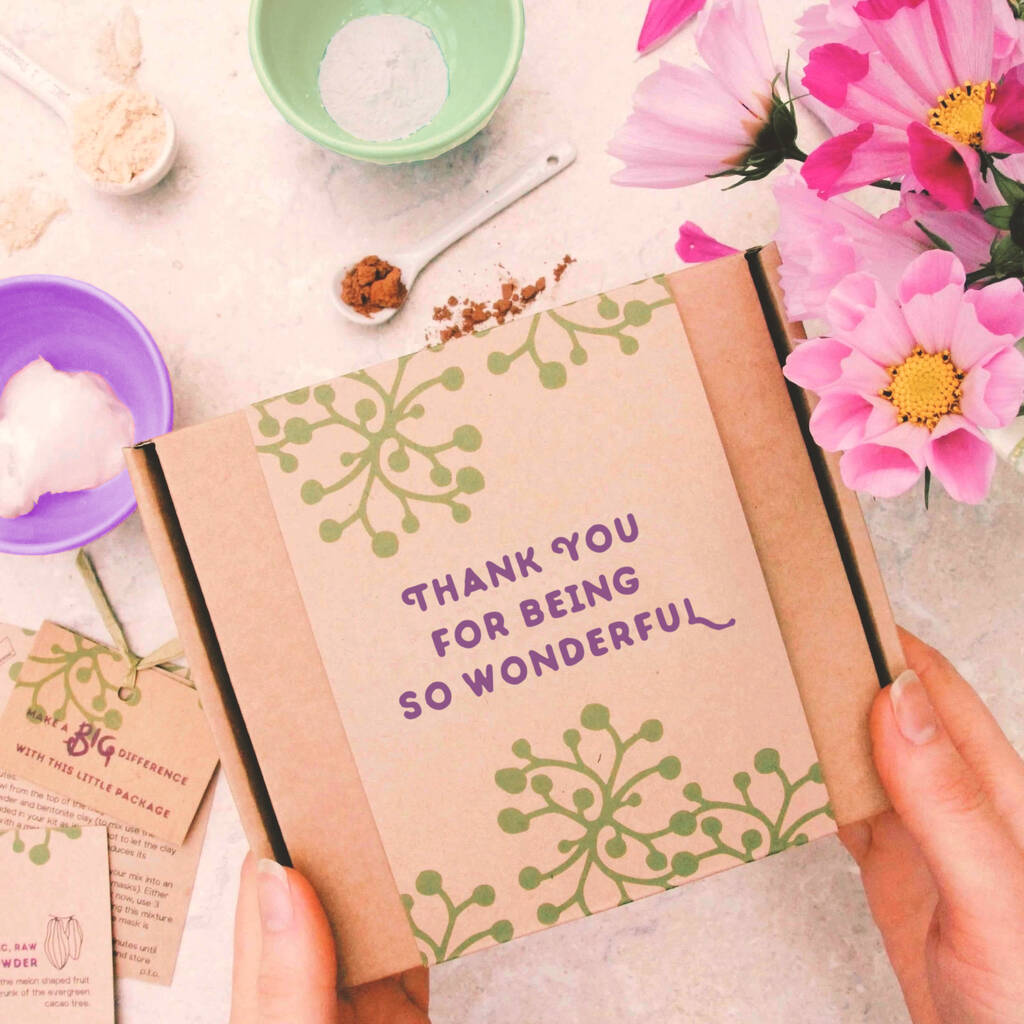 Thank You Make Your Own All Natural Face Mask Gift