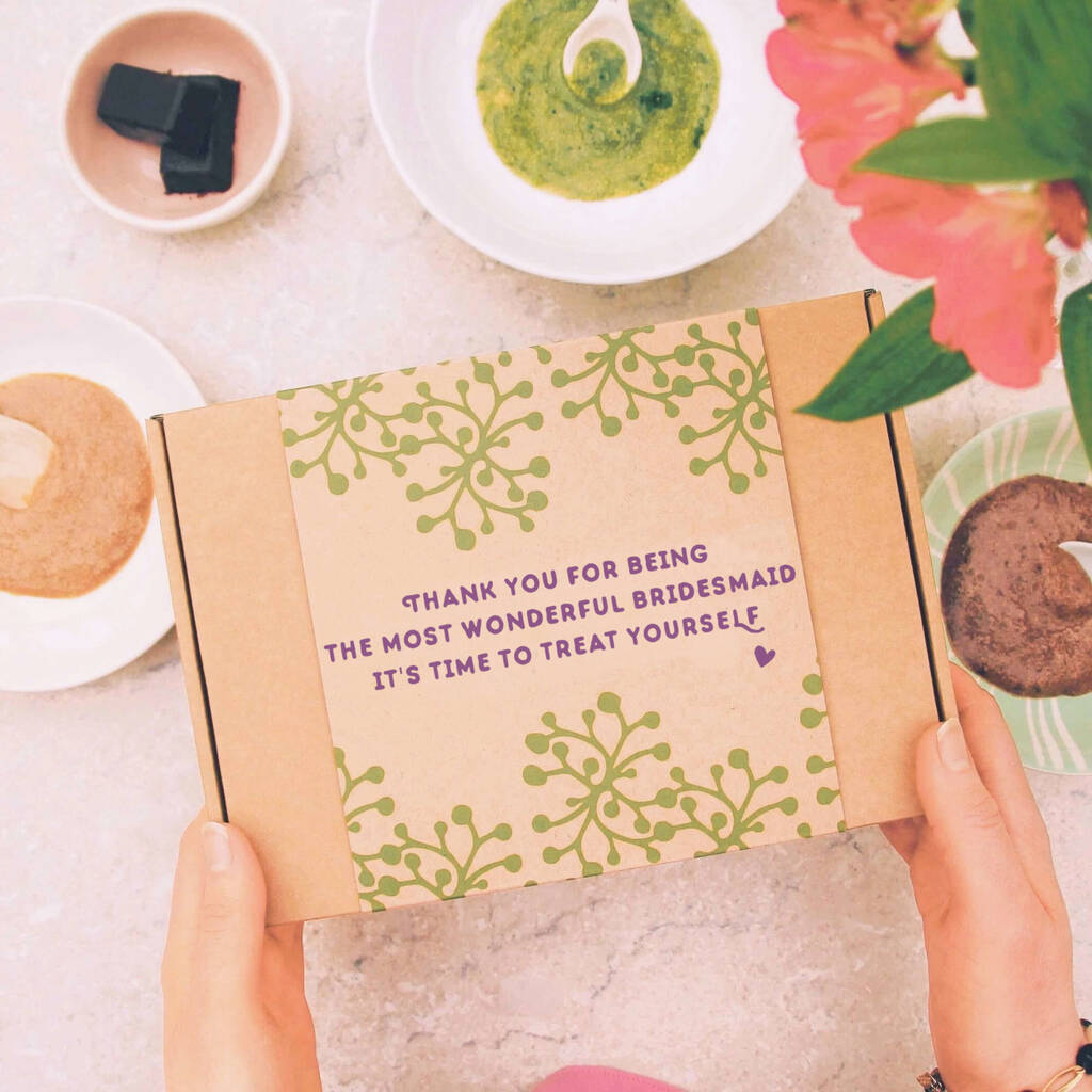 Thank You For Being My Bridesmaid All Natural Skincare Gift, Natural