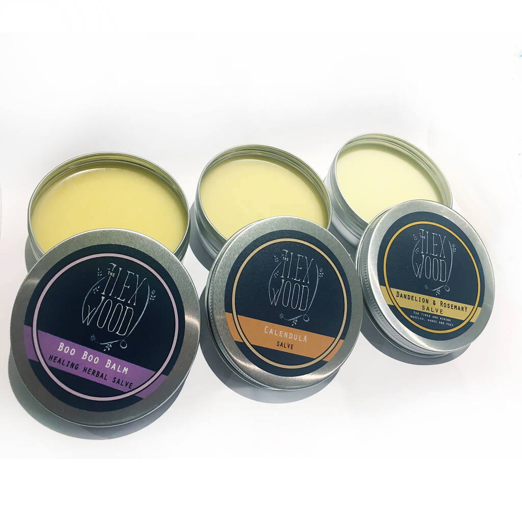 The Ilex Wood Herbal Salve Skin Care Gift Set, Natural