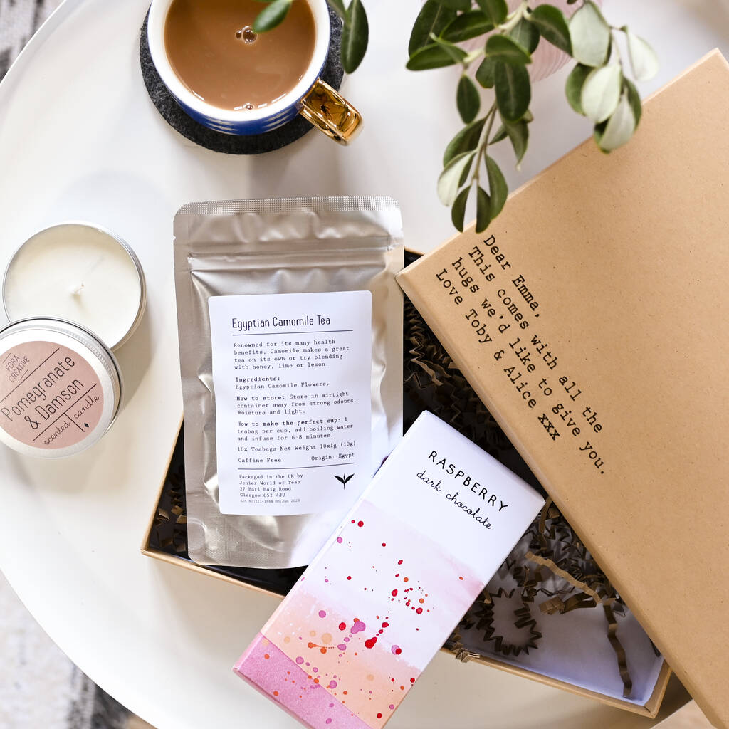 'Thinking Of You' Letterbox Gift Peach