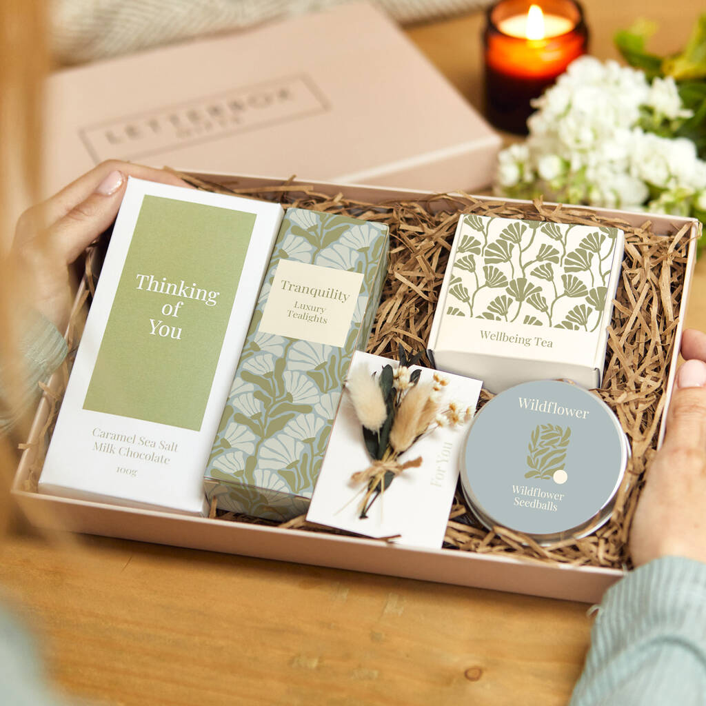 Thinking Of You Letterbox Gift, Green