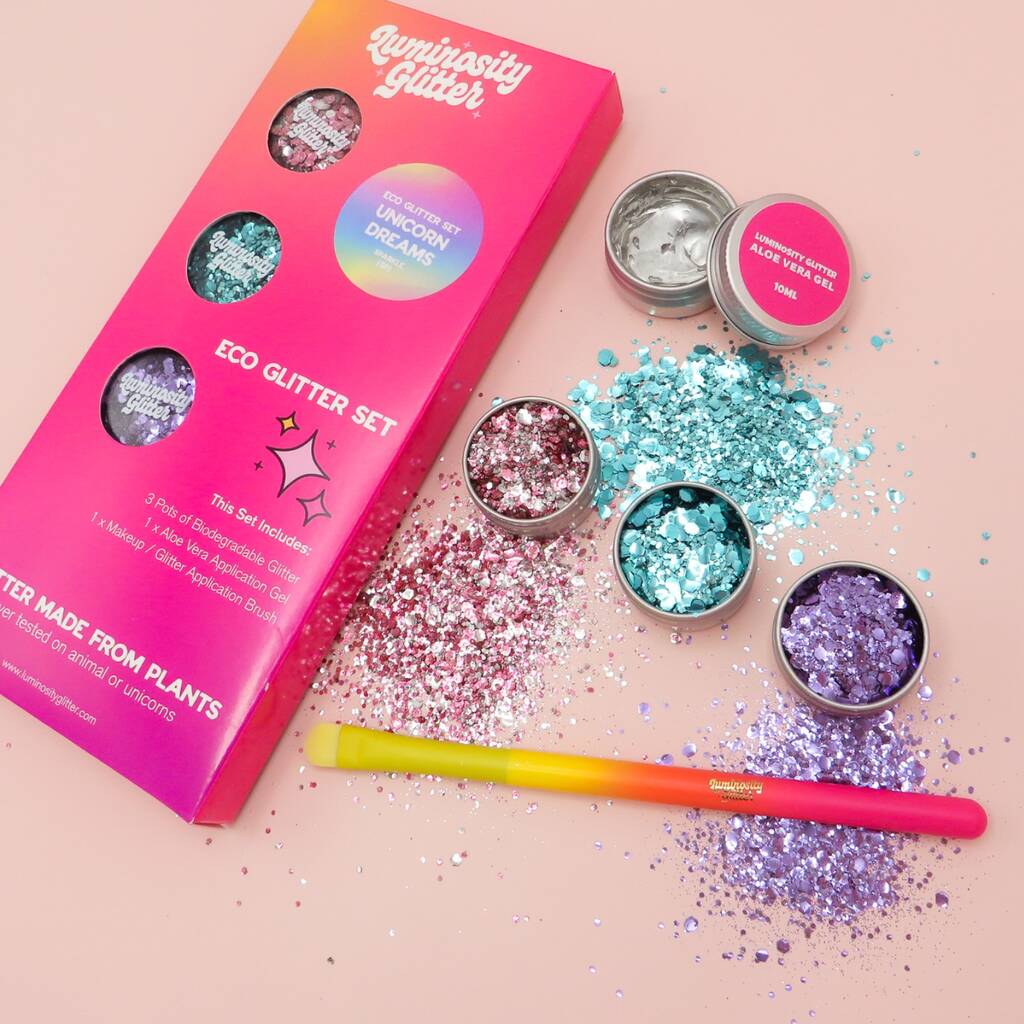 Unicorn Dreams Eco Glitter Gift Set