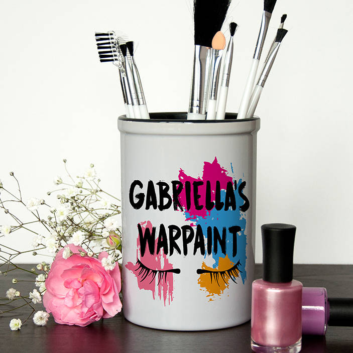 War Paint Make Up Brush Holder, Multi-Coloured