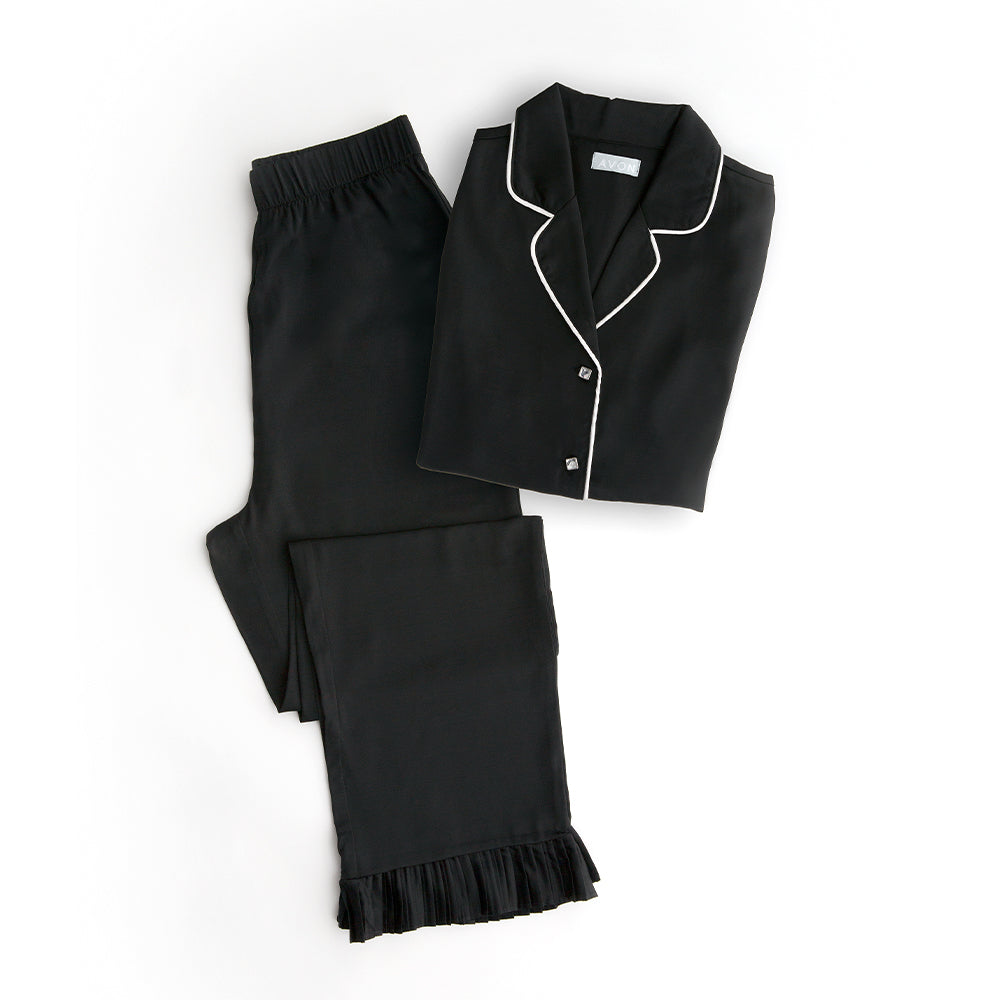 Ladies Frill Hem PJ - Medium (12-14)