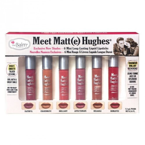 theBalm Meet Matt(e) Hughes 6 Mini Long Lasting Liquid Lipsticks Kit Kit 2