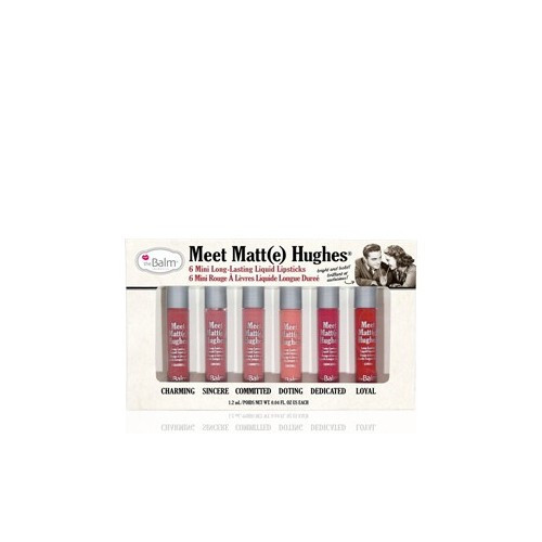 theBalm Meet Matt(e) Hughes 6 Mini Long Lasting Liquid Lipsticks Kit Set 3