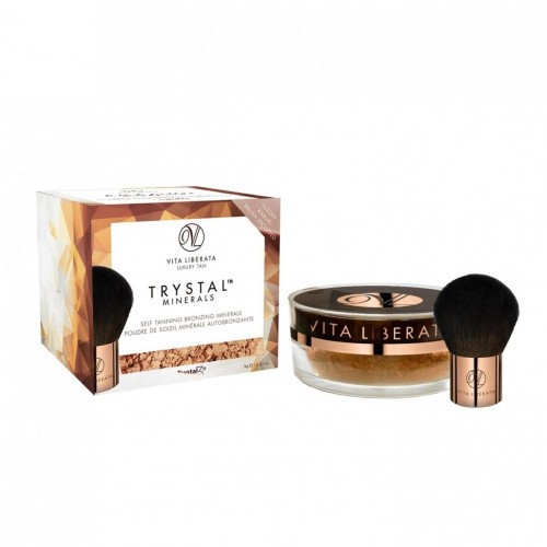 Vita Liberata Trystal Minerals Self Tanning Bronzing Minerals With Kabuki Brush Bronze