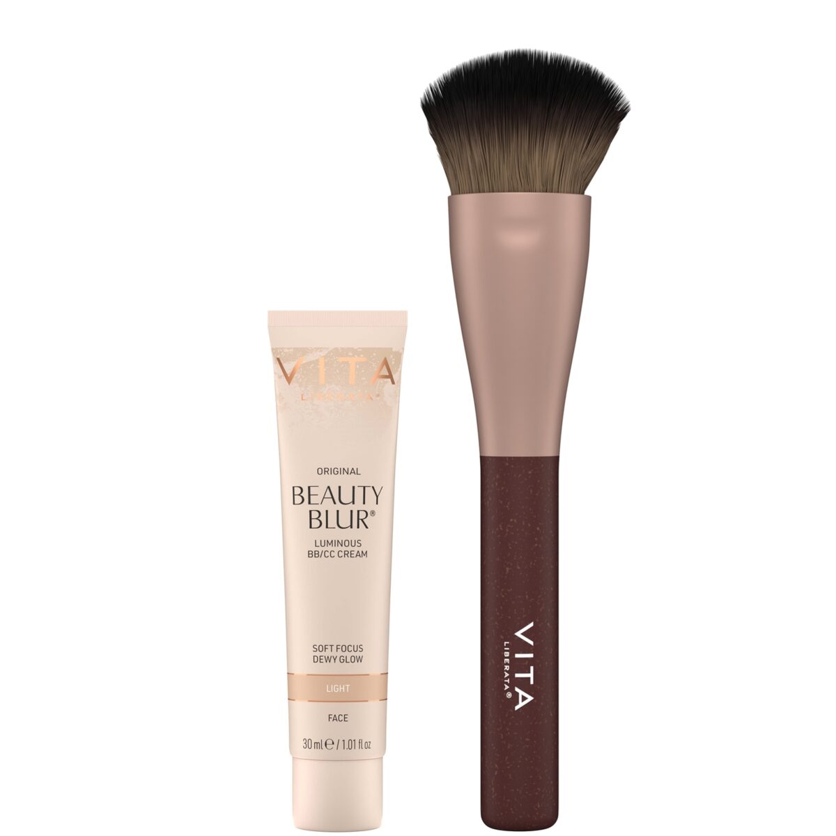 Vita Liberata Beauty Blur & Face Tanning Brush Bundle (Various Shades) - Light