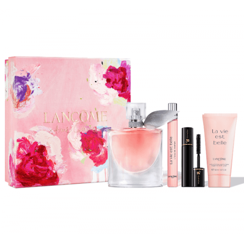 Lancome La Vie Est Belle 50ml EDP Spray+10ml EDP Spray+50ml BL+Mascara 2ml Set
