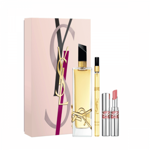 Yves Saint Laurent Libre 90ml EDP Spray + 10ml EDP + 3.2G Lipstick Gift Set 2025