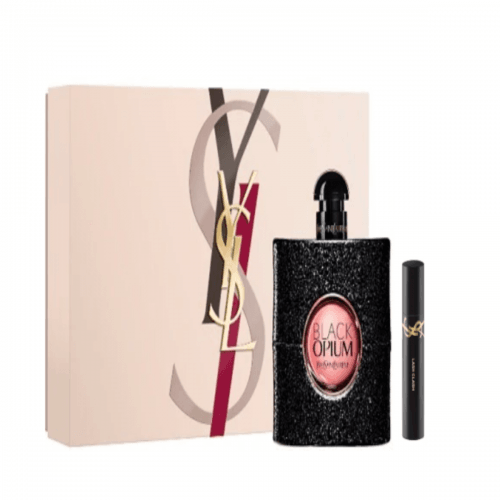 Yves Saint Laurent Black Opium 50ml EDP Spray + 2ml Mascara With Pouch Gift Set 2025