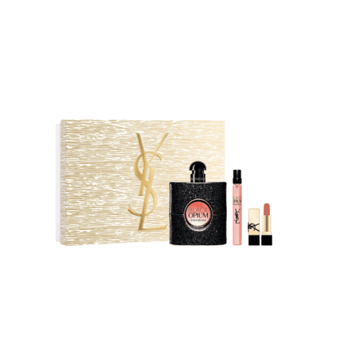 Yves Saint Laurent Black Opium 90ml EDP + 10ml EDP + Lipstick Set