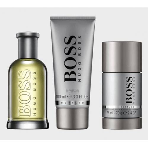 Hugo Boss Bottled Set 100ml EDT + 100ml Shower Gel + 75ml Deodorant