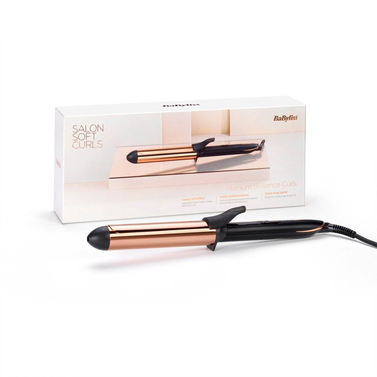 BaByliss Titanium Brilliance Curls Curling Tong