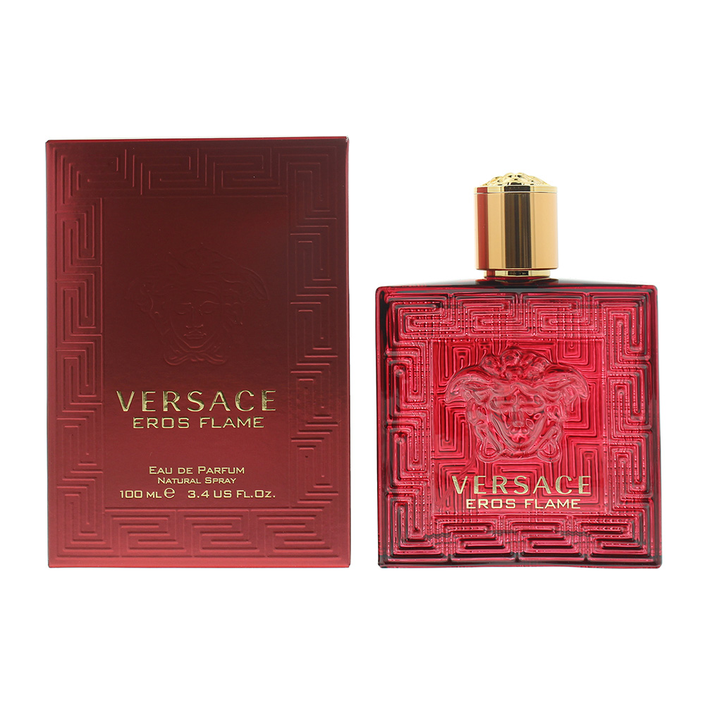 Versace Mens Eros Flame Eau de Parfum 100ml Spray For Him - Black - One Size