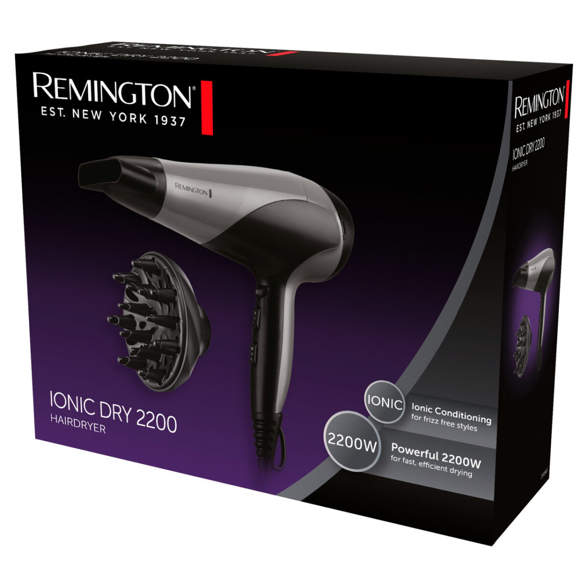 Remington Ionic Dry 2200 Black/Silver