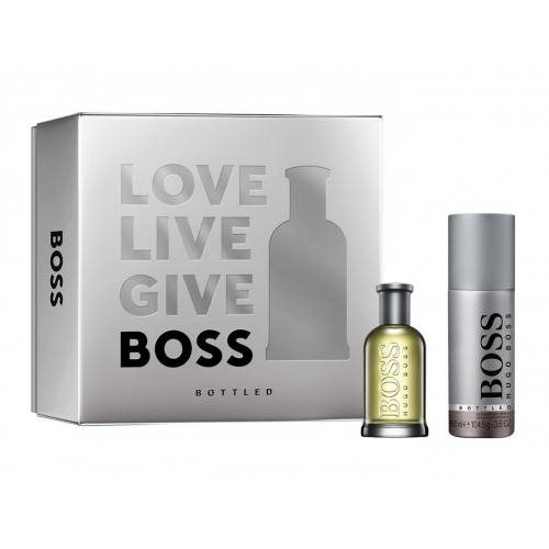 Hugo Boss Mens Bottled Eau De Toilette 50ml + Deodorant Spray 150ml Gift Set - NA - One Size