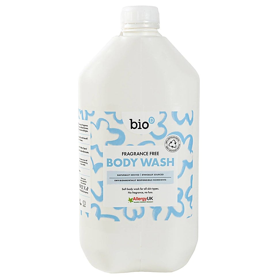 Bio-D Fragrance Free Body Wash -  5L