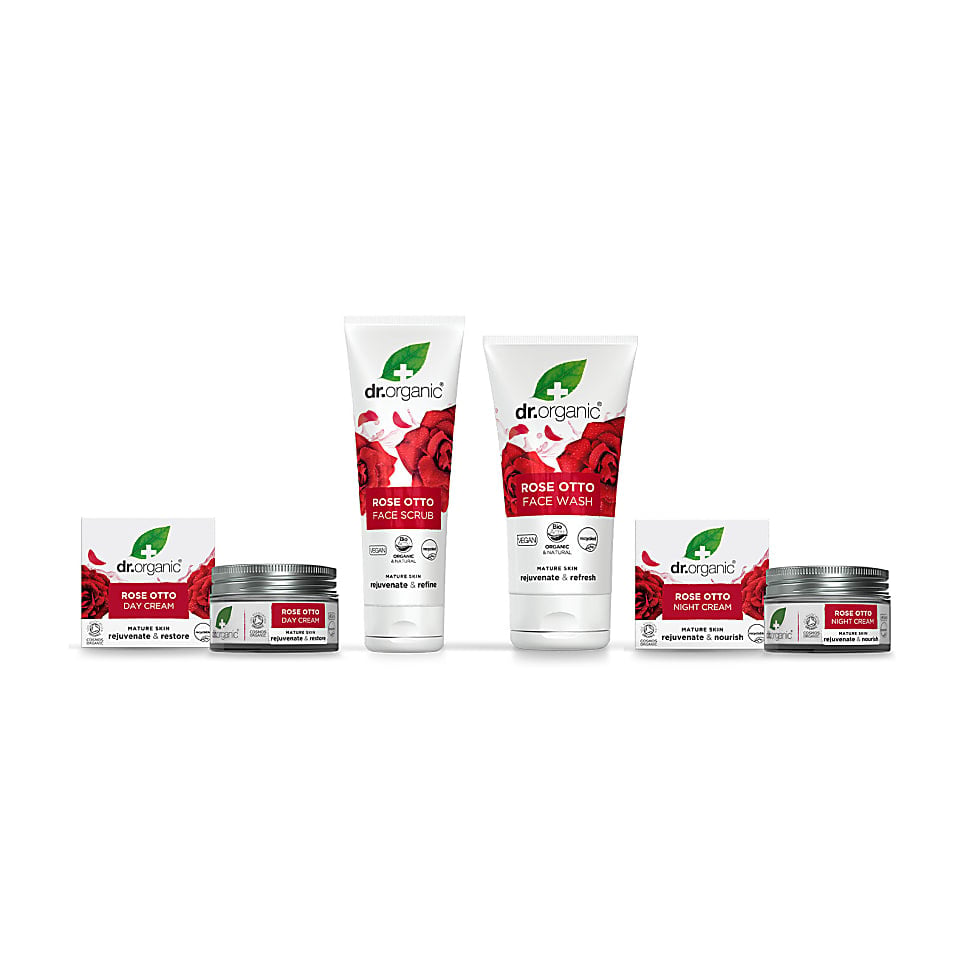 Dr Organic Rose Otto Face Care Bundle