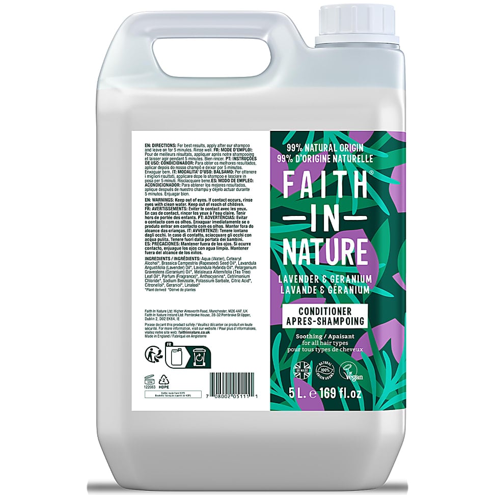 Faith in Nature Lavender & Geranium Conditioner - 5L