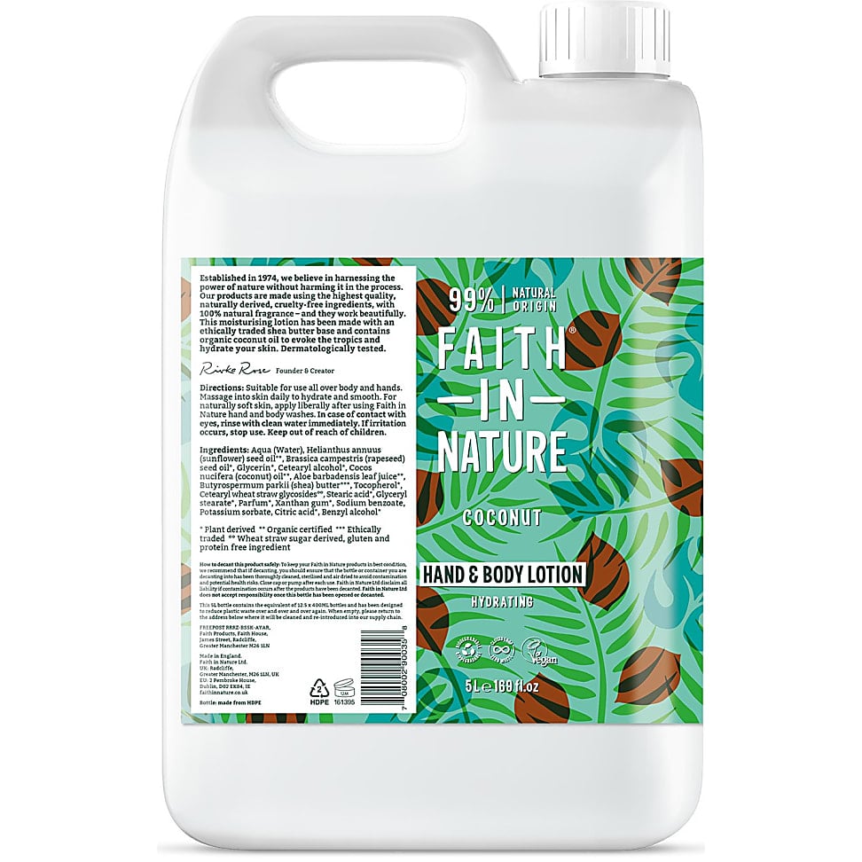 Faith in Nature Coconut Hand & Body Lotion 5L