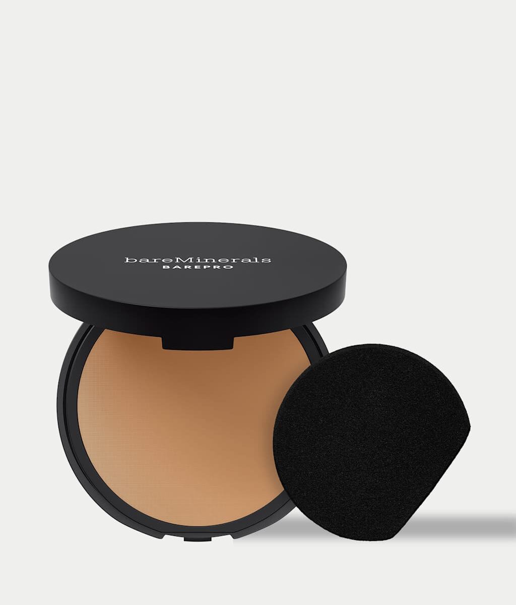 bareMinerals BAREPRO 24 HR Skin-Perfecting Powder Foundation 8g Brown/Gold